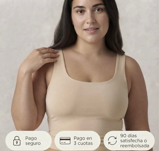Camiseta de tirantes Confort de Carmen — con sujetador integrado
