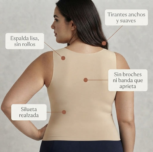 Camiseta de tirantes Confort de Carmen — con sujetador integrado