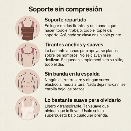 Camiseta de tirantes Confort de Carmen — con sujetador integrado